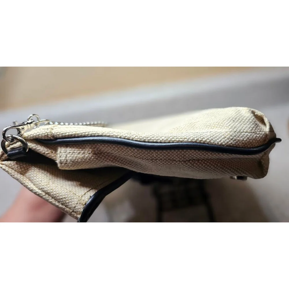 EUC Bill Blass Natural Fiber Canvas Shoulder/Clutch